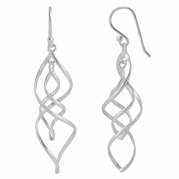 Kohl's Jewelry - Sterling Silver Twist Drop Earrings